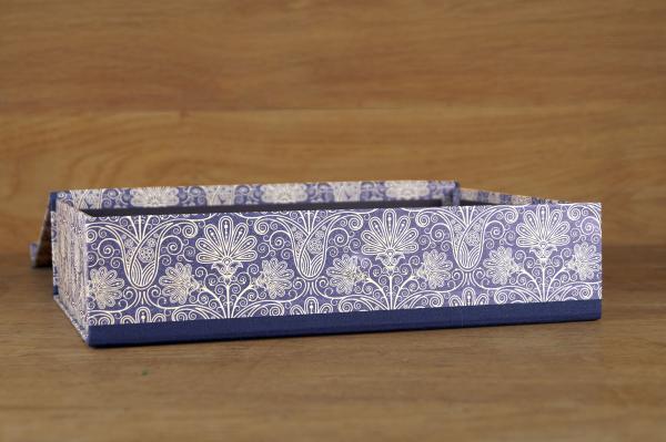 Blaue Ordnungsbox "Vicki", handmade in Germnay